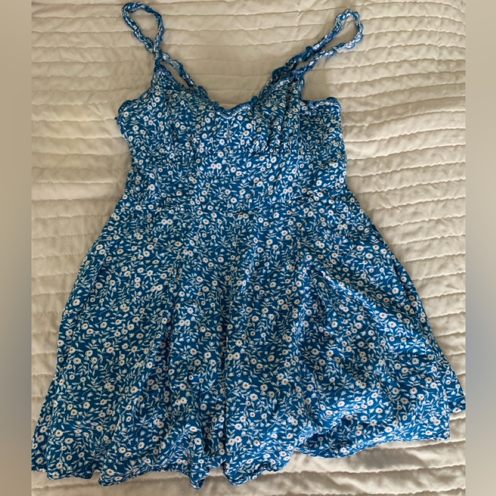 Blue princess Polly romper